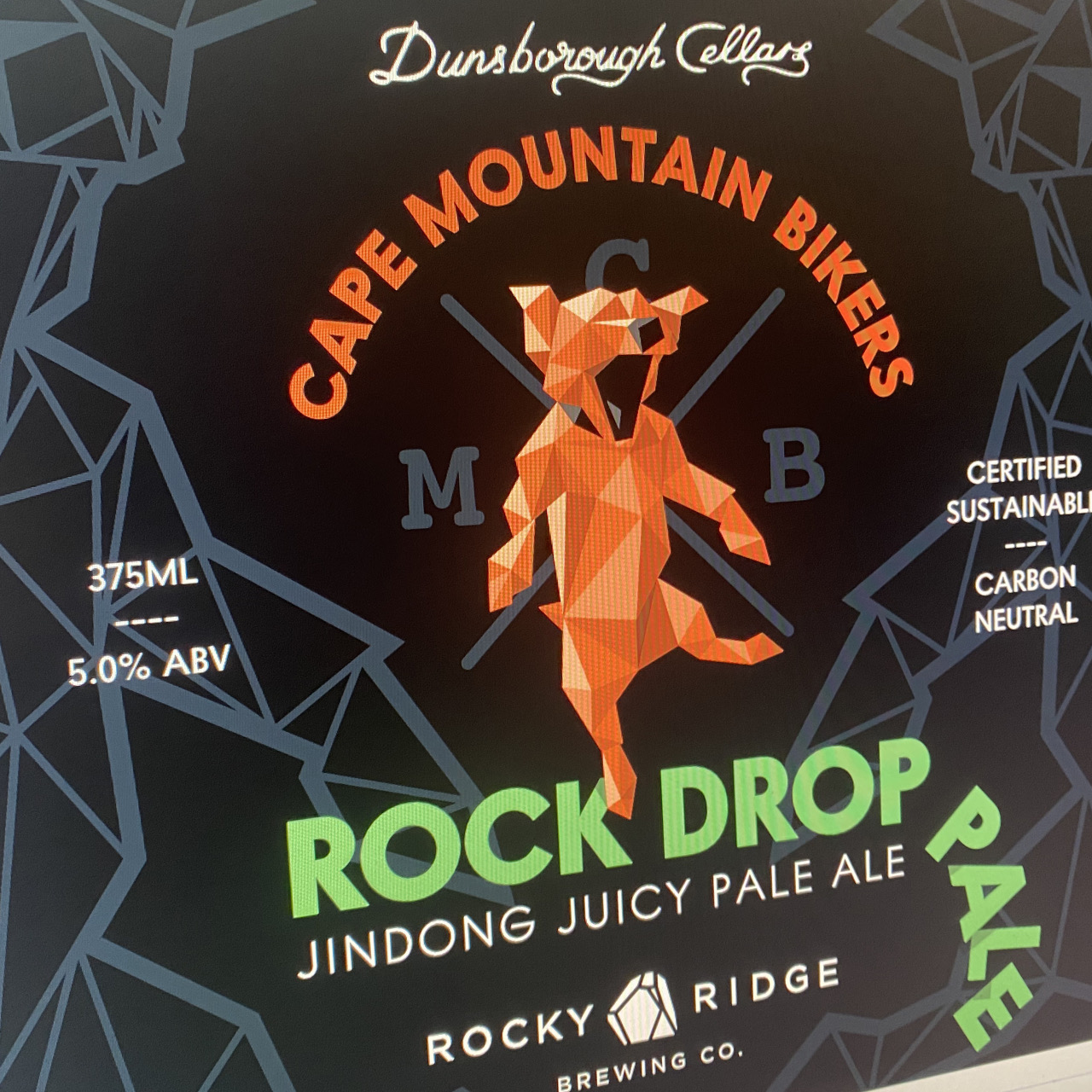 The Rockdrop Pale label design