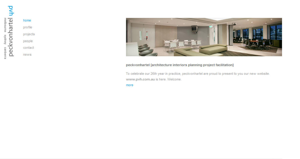 peckvonhartel website homepage