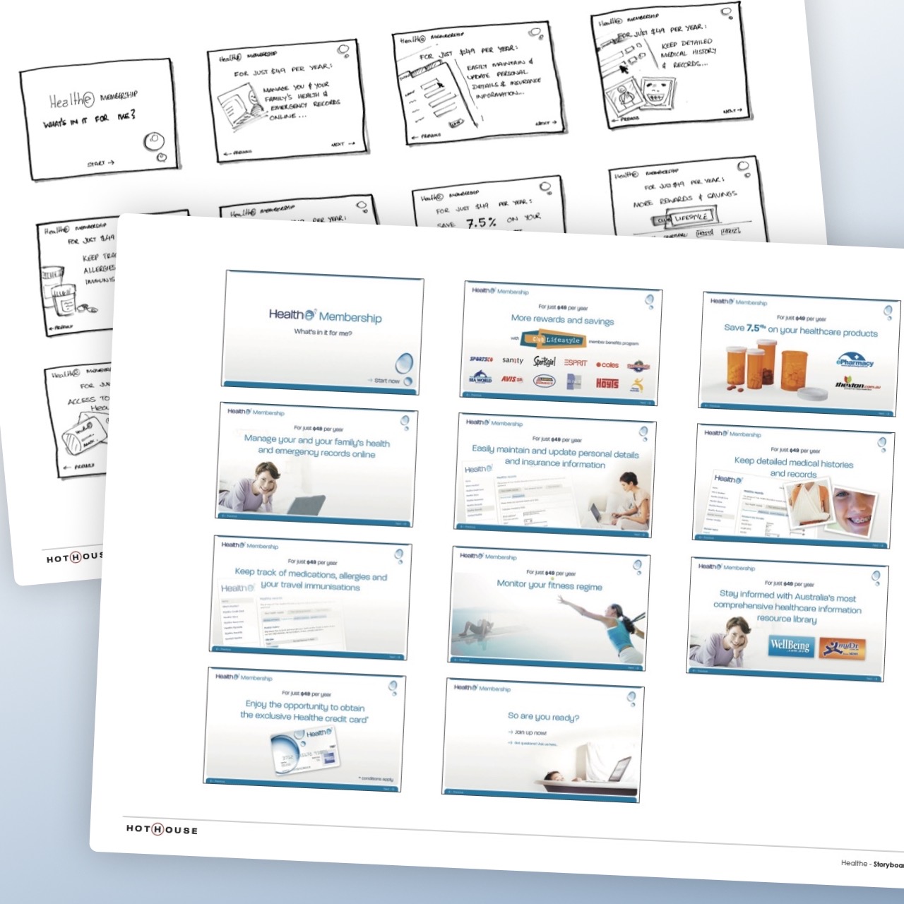 Storyboards for an interactive marketing campaign